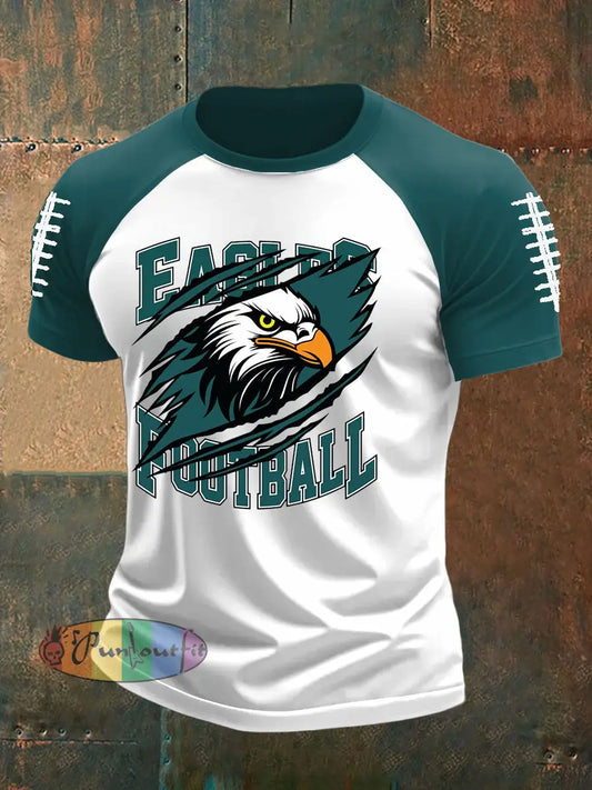 Men’s Football Fans Lovers Gameday Casual short sleeve t-shirt As picture / S