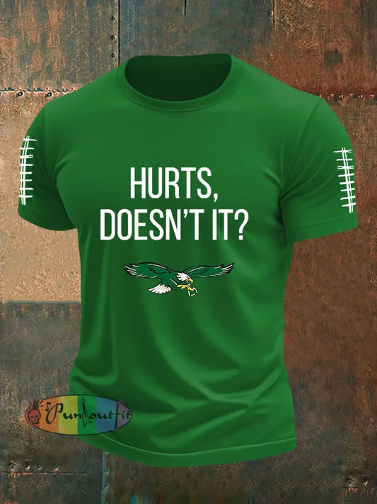 Men’s Football Fans Lovers Gameday Casual Short Sleeve T shirt Green / S