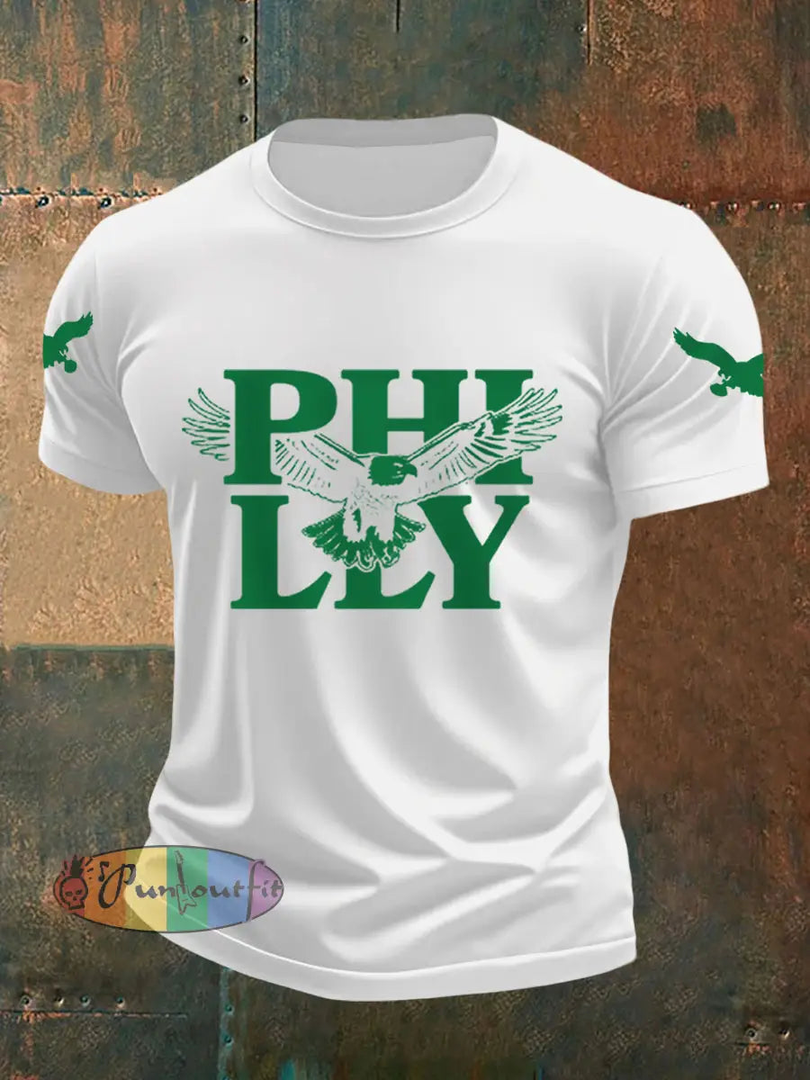 Men’s Football Fans Lovers Gameday Casual Tee White / S