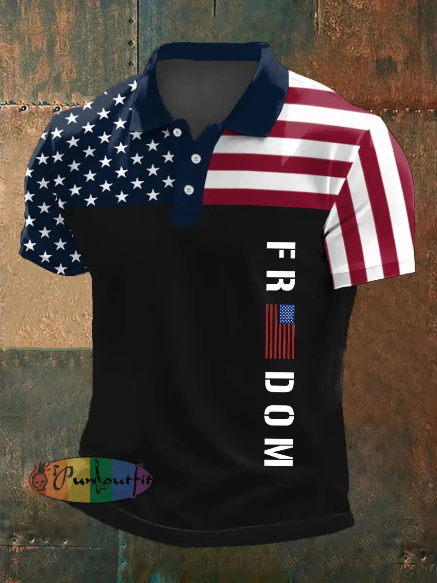 Men’s Freedom Charlie Kirk Printed Shirt Black / S