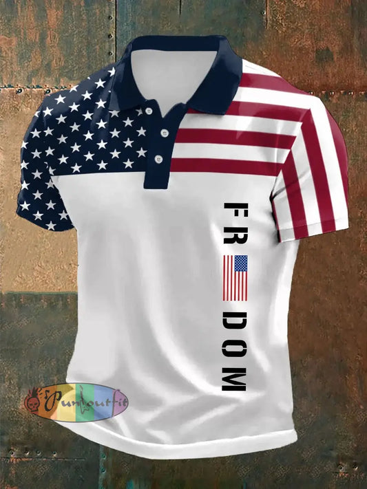 Men’s Freedom Charlie Kirk Printed Shirt White / S