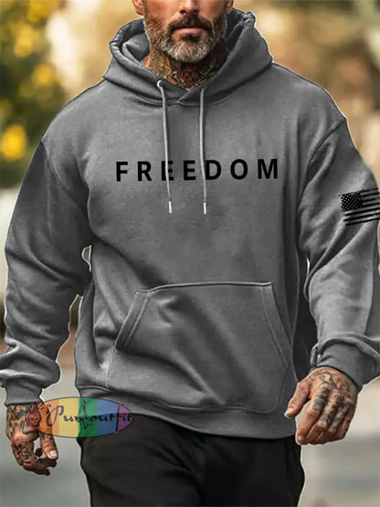 Men’s Freedom Is Not Free R.I.P Charlie Kirk Hooded Sweatshirt Gray / S