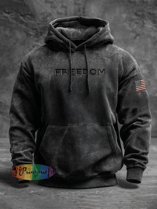 Men’s Freedom Is Not Free R.I.P Charlie Kirk Oversized Drop-Shoulder Hoodie with Pockets As picture / S