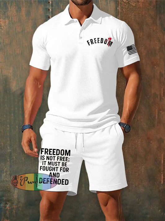 Men’s Freedom Is Not Free R.I.P Charlie Kirk Sets White / S