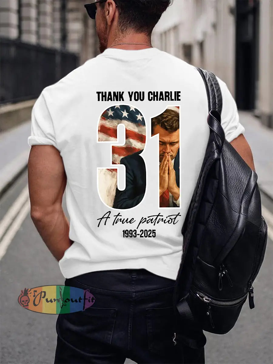 Men’s Freedom Is Not Free R.I.P Charlie Kirk Short Sleeve T-shirt