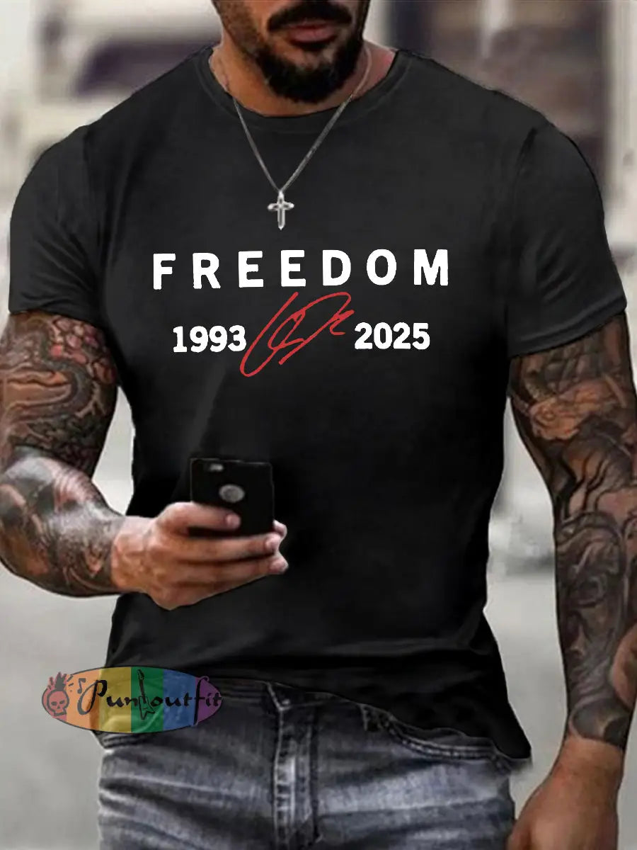 Men’s Freedom Is Not Free R.I.P Charlie Kirk Short Sleeve T-shirt