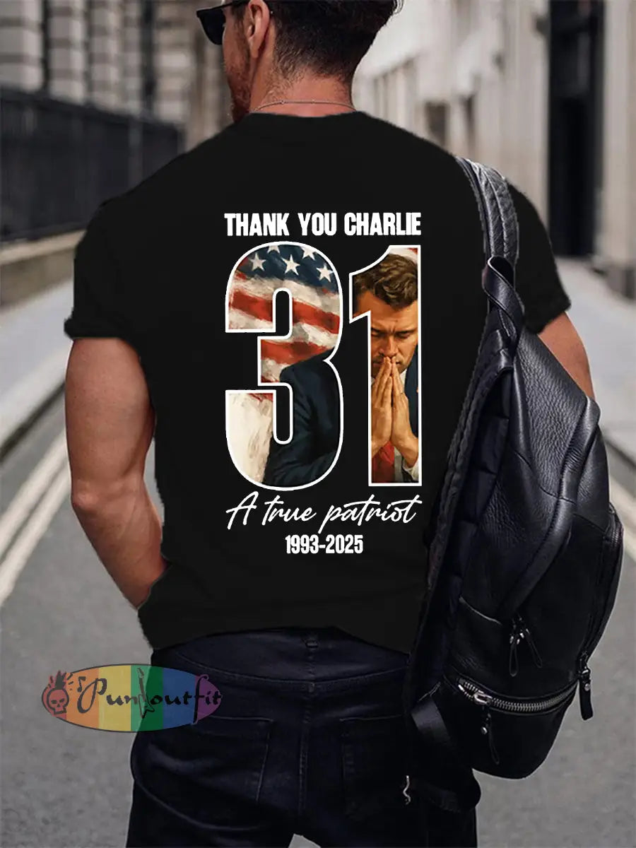 Men’s Freedom Is Not Free R.I.P Charlie Kirk Short Sleeve T-shirt