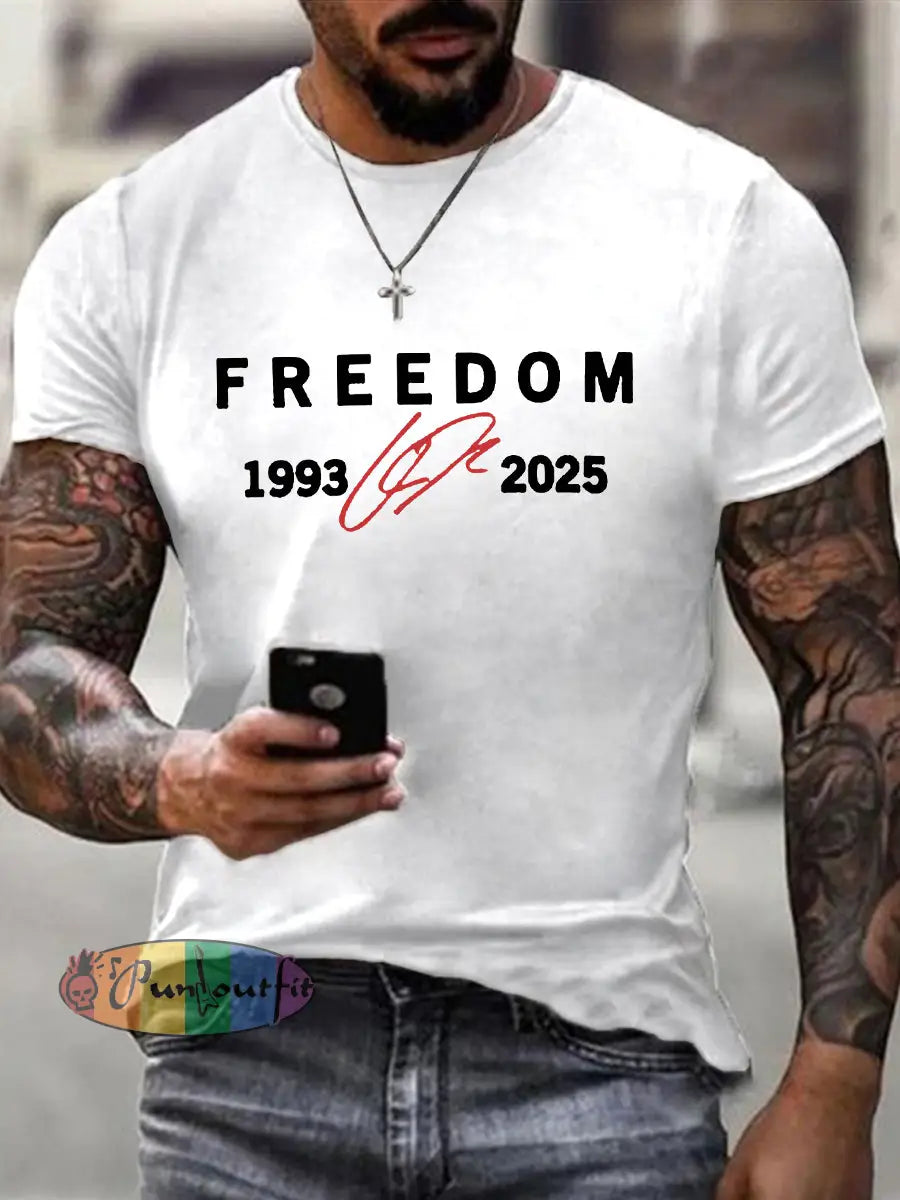 Men’s Freedom Is Not Free R.I.P Charlie Kirk Short Sleeve T-shirt