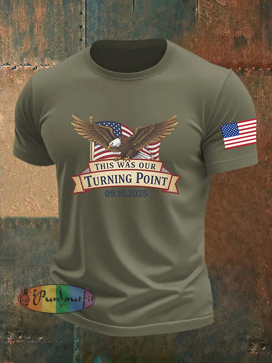 Men’s Freedom Is Not Free R.I.P Charlie Kirk Short Sleeve T-shirt Army Green / S