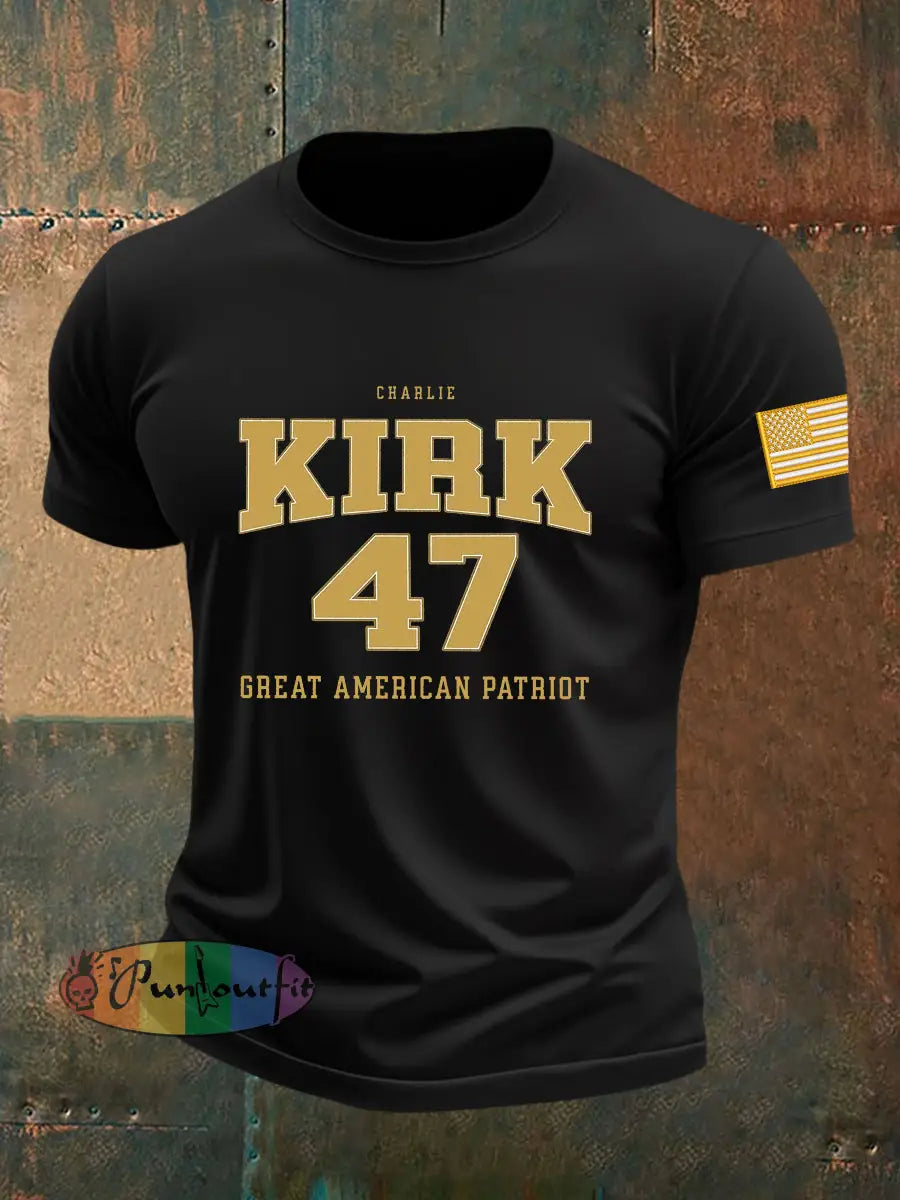 Men’s Freedom Is Not Free R.I.P Charlie Kirk Short Sleeve T-shirt Black / S