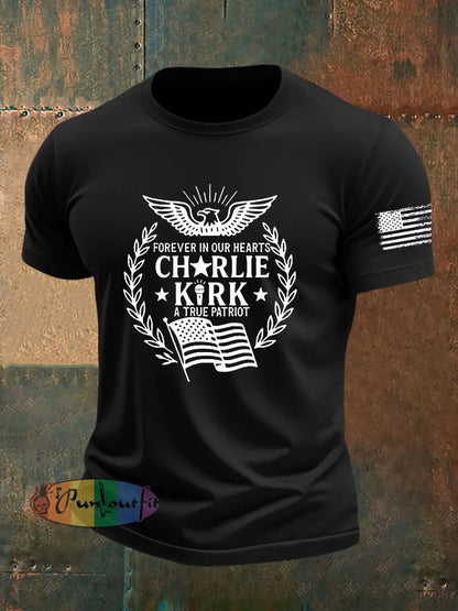 Men’s Freedom Is Not Free R.I.P Charlie Kirk Short Sleeve T-shirt Black / S