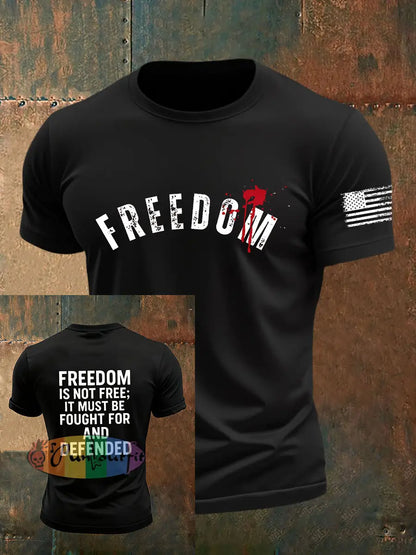 Men’s Freedom Is Not Free R.I.P Charlie Kirk Short Sleeve T-shirt Black / S
