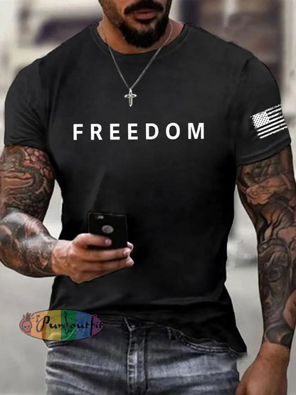 Men’s Freedom Is Not Free R.I.P Charlie Kirk Short Sleeve T-shirt Black / S