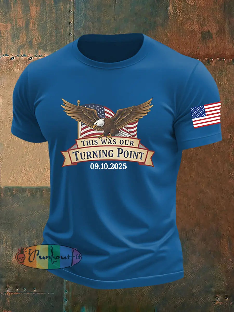 Men’s Freedom Is Not Free R.I.P Charlie Kirk Short Sleeve T-shirt Blue / S