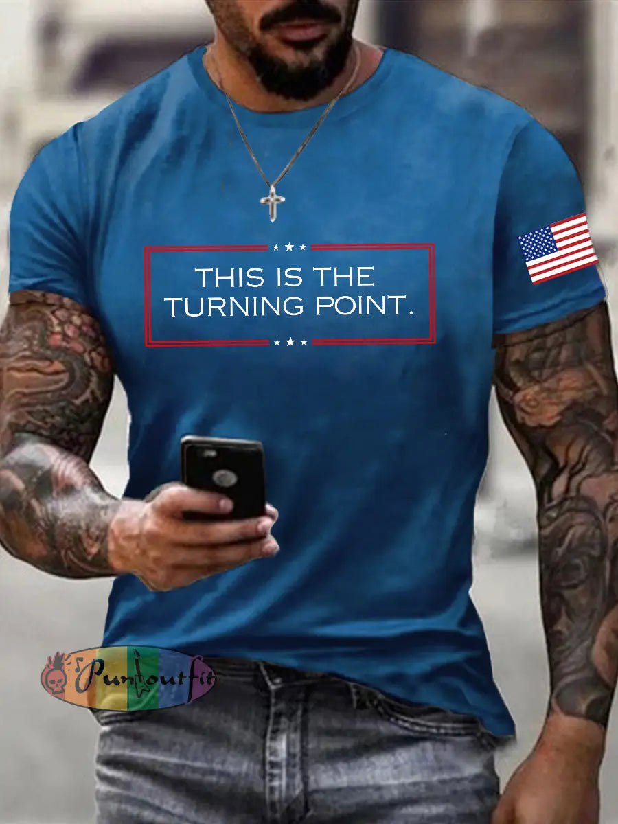 Men’s Freedom Is Not Free R.I.P Charlie Kirk Short Sleeve T-shirt Blue / S