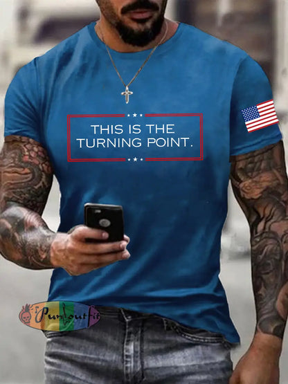 Men’s Freedom Is Not Free R.I.P Charlie Kirk Short Sleeve T-shirt Blue / S