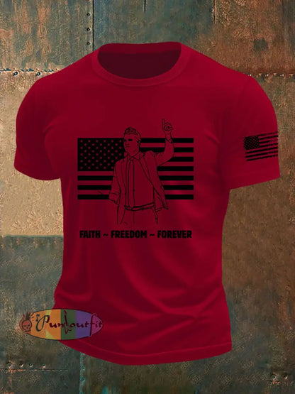 Men’s Freedom Is Not Free R.I.P Charlie Kirk Short Sleeve T-shirt Deep Red / S