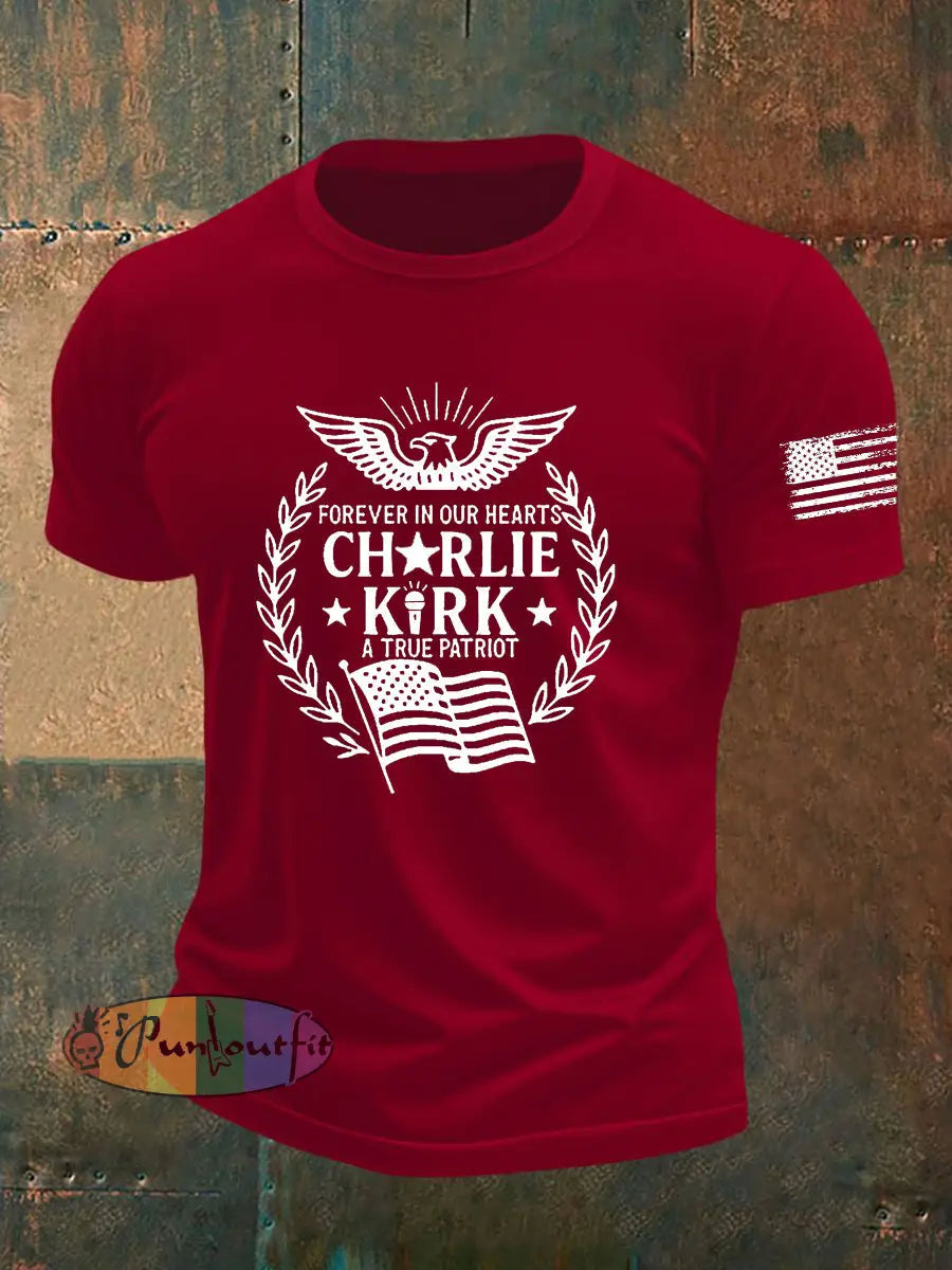 Men’s Freedom Is Not Free R.I.P Charlie Kirk Short Sleeve T-shirt Deep Red / S