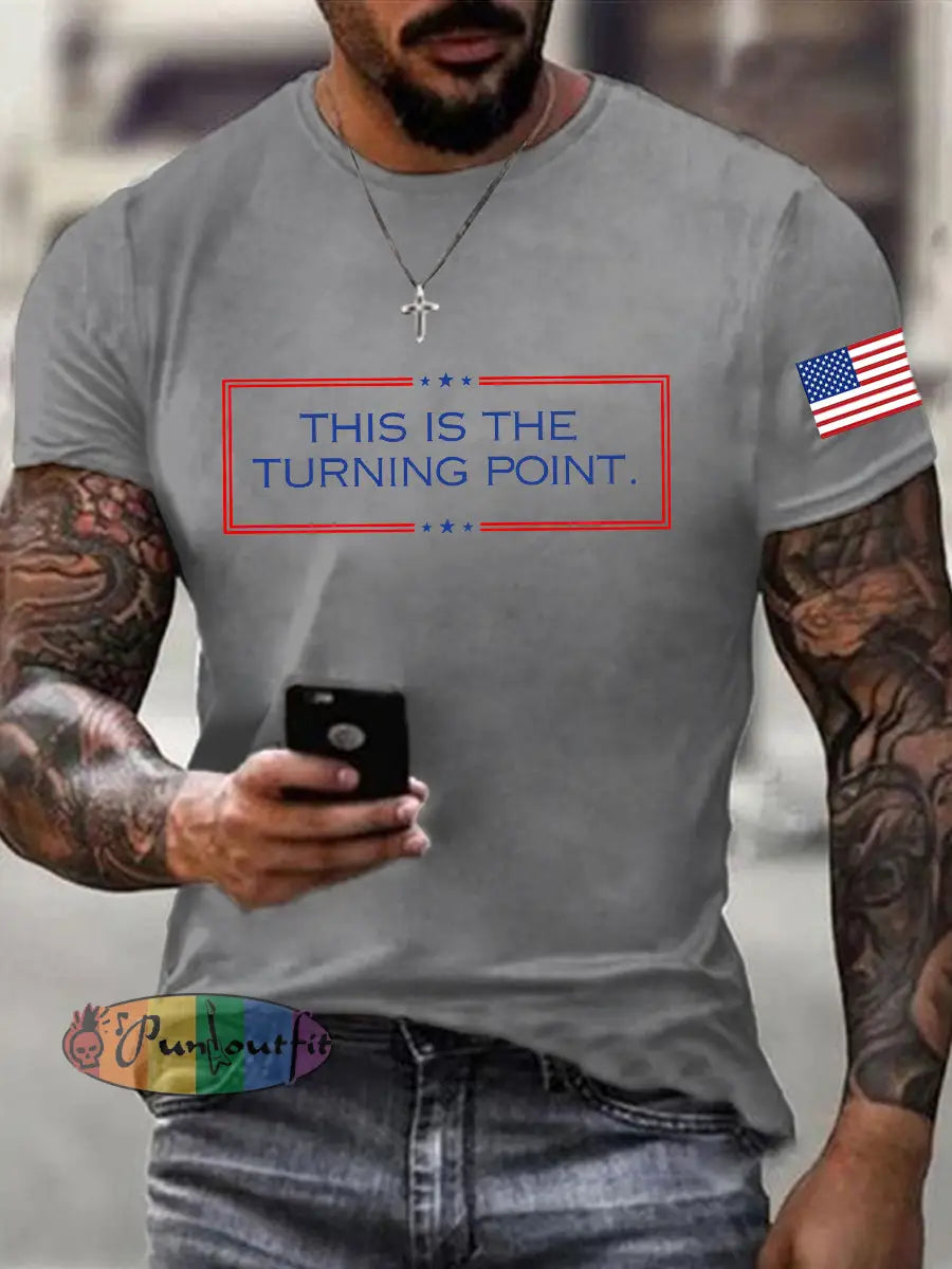 Men’s Freedom Is Not Free R.I.P Charlie Kirk Short Sleeve T-shirt Light Gray / S