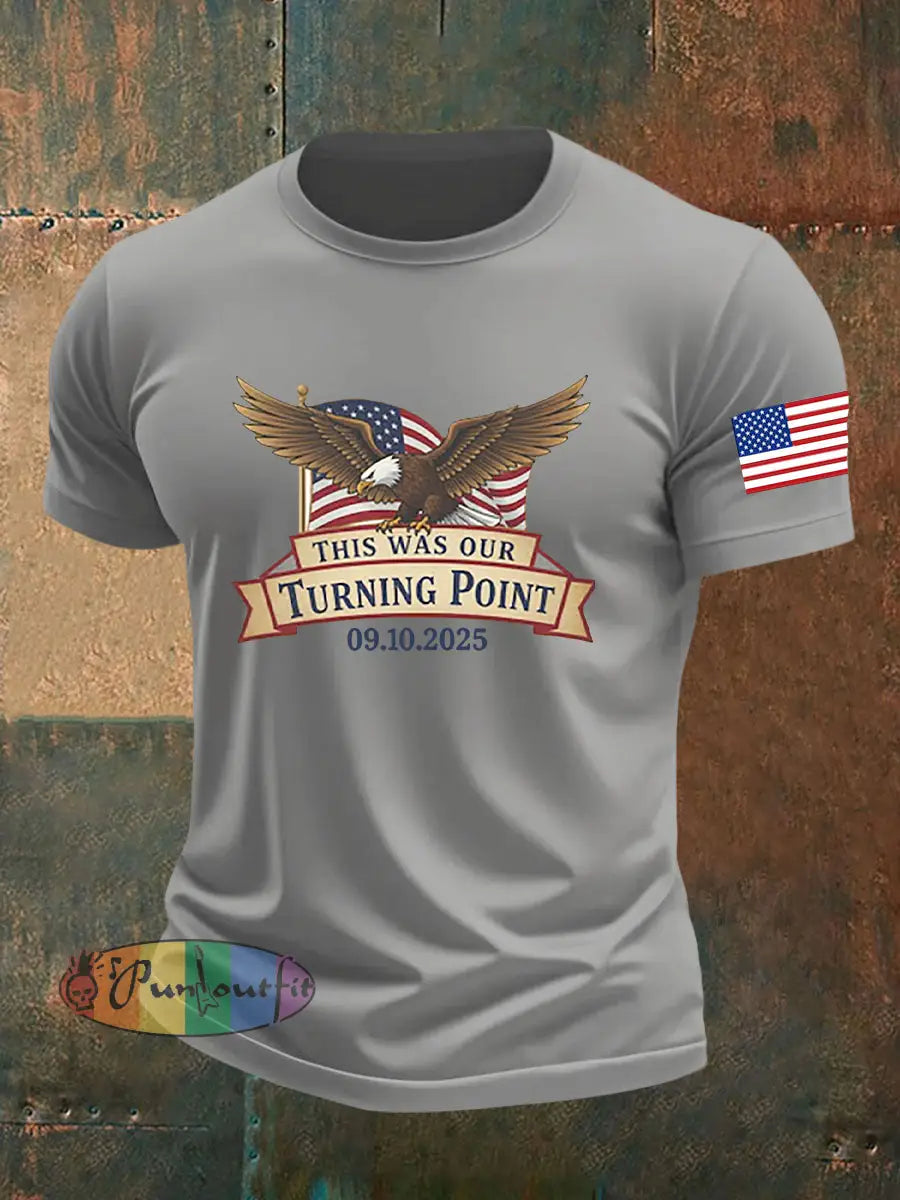 Men’s Freedom Is Not Free R.I.P Charlie Kirk Short Sleeve T-shirt Light Gray / S