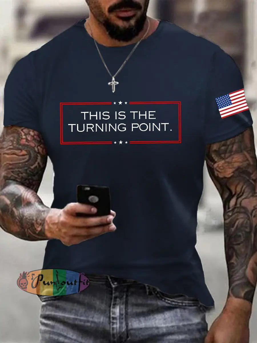 Men’s Freedom Is Not Free R.I.P Charlie Kirk Short Sleeve T-shirt Navy Blue / S
