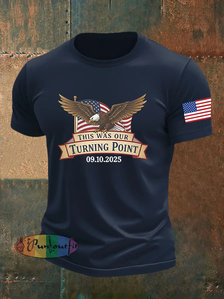 Men’s Freedom Is Not Free R.I.P Charlie Kirk Short Sleeve T-shirt Navy Blue / S