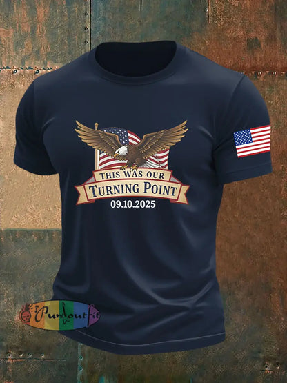 Men’s Freedom Is Not Free R.I.P Charlie Kirk Short Sleeve T-shirt Navy Blue / S