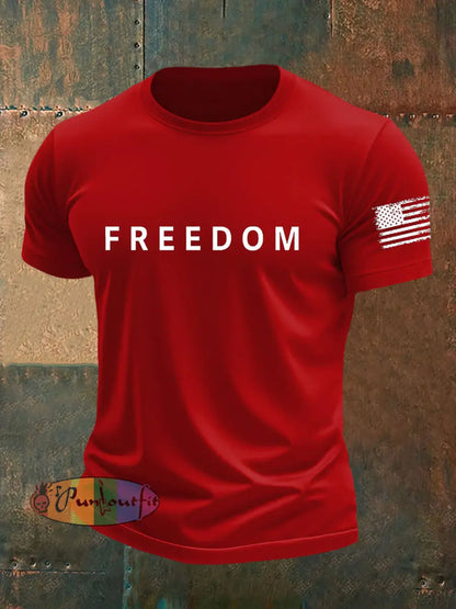 Men’s Freedom Is Not Free R.I.P Charlie Kirk Short Sleeve T-shirt Pure Red / S