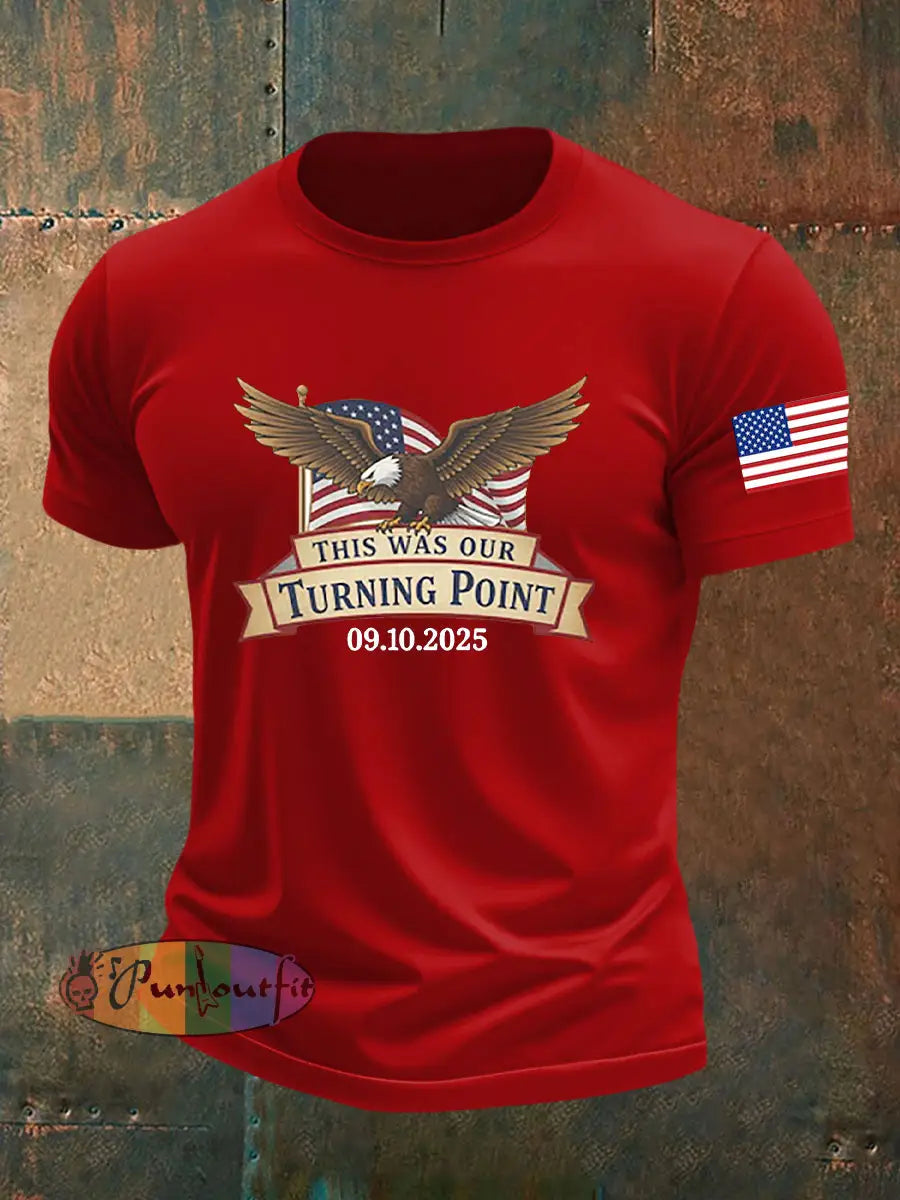 Men’s Freedom Is Not Free R.I.P Charlie Kirk Short Sleeve T-shirt Red / S