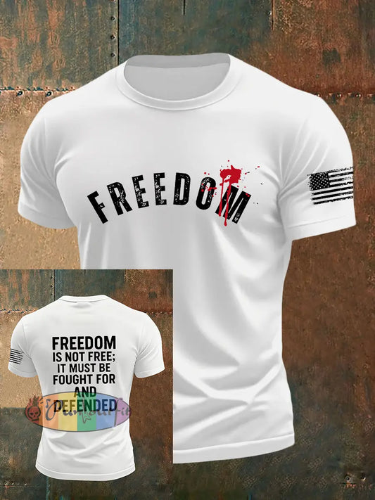 Men’s Freedom Is Not Free R.I.P Charlie Kirk Short Sleeve T-shirt White / S