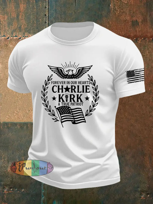 Men’s Freedom Is Not Free R.I.P Charlie Kirk Short Sleeve T-shirt White / S