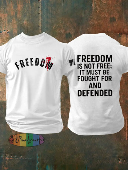Men’s Freedom Is Not Free R.I.P Charlie Kirk Short Sleeve T-Shirt White / S