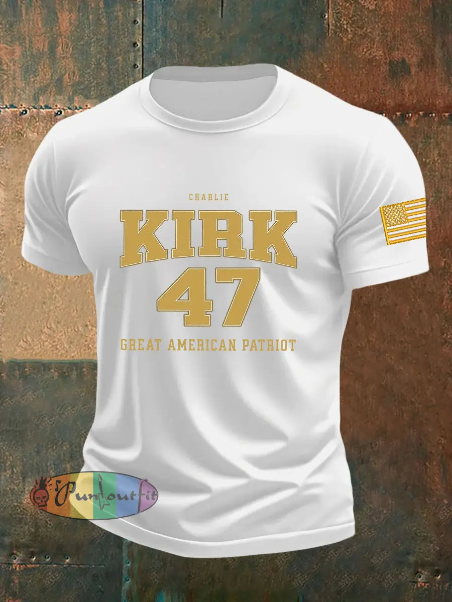 Men’s Freedom Is Not Free R.I.P Charlie Kirk Short Sleeve T-shirt White / S