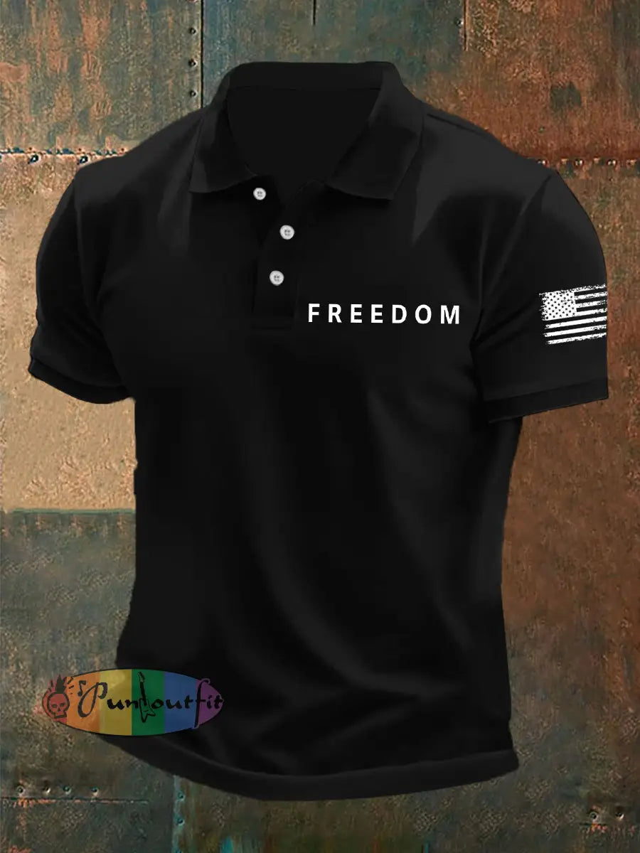 Men’s Freedom Is Not Free R.I.P Charlie Kirk Short Sleeve Top Black / S