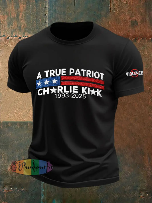Men’s Freedom Is Not Free R.I.P Charlie Kirk T-shirt Black / S
