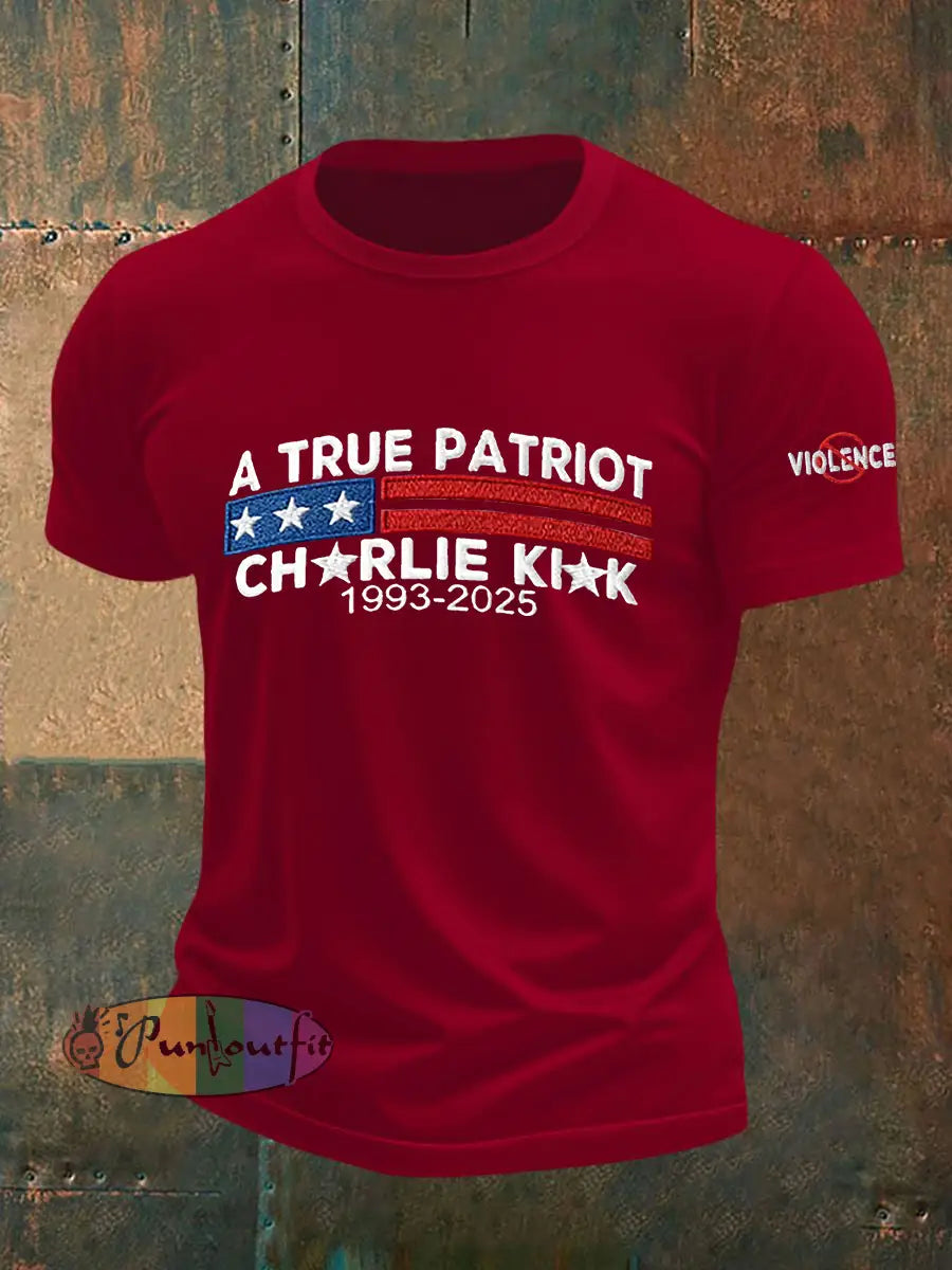 Men’s Freedom Is Not Free R.I.P Charlie Kirk T-shirt Deep Red / S