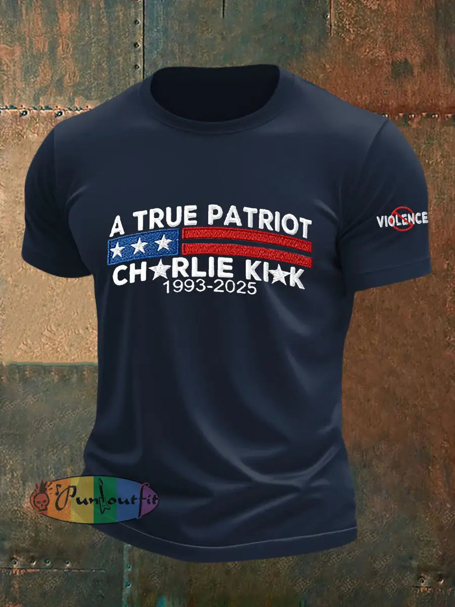 Men’s Freedom Is Not Free R.I.P Charlie Kirk T-shirt Navy Blue / S