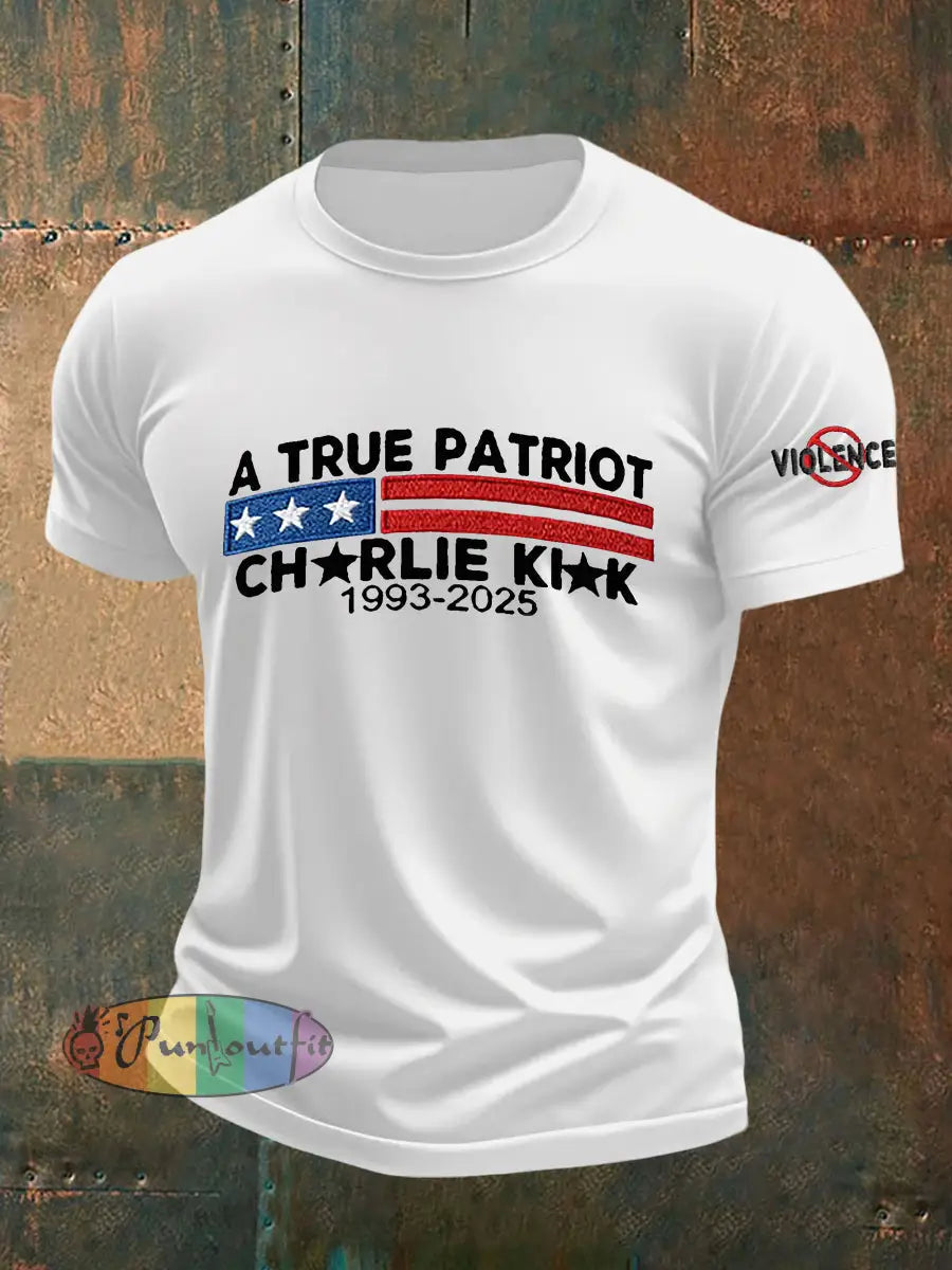 Men’s Freedom Is Not Free R.I.P Charlie Kirk T-shirt White / S