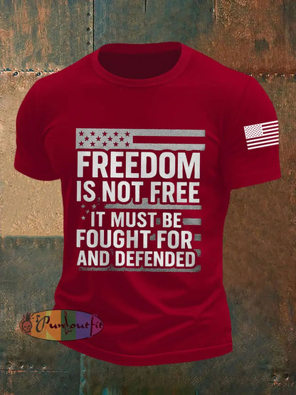 Men’s Freedom Is Not Free R.I.P Charlie Kirk Tee Deep Red / S