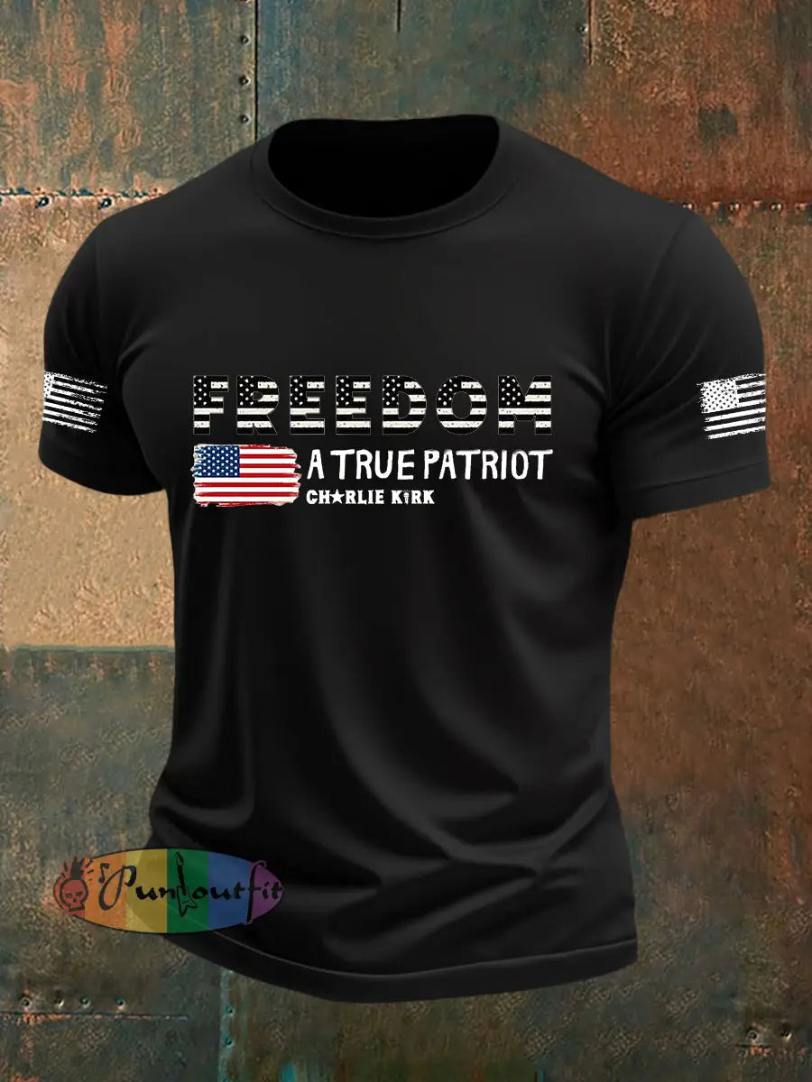 Men’s Freedom Is Not Free This is the Turning Point R.I.P Charlie Kirk Short Sleeve T-shirt Black / S