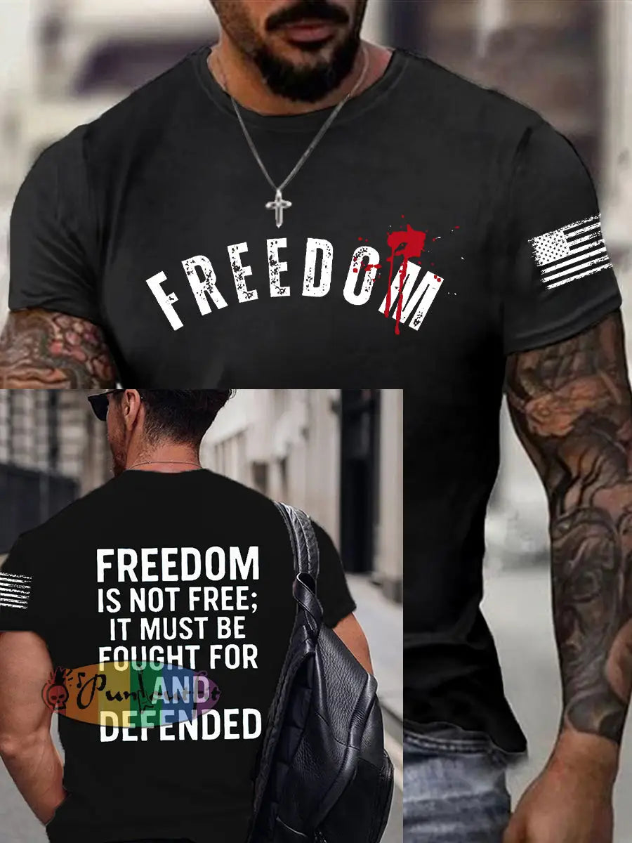 Men’s Freedom Is Not Free This is the Turning Point R.I.P Charlie Kirk Short Sleeve T-shirt Black / S
