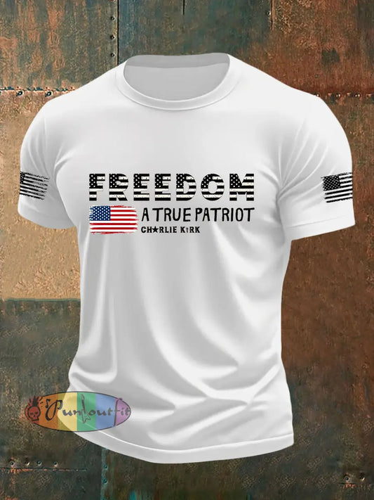 Men’s Freedom Is Not Free This is the Turning Point R.I.P Charlie Kirk Short Sleeve T-shirt White / S