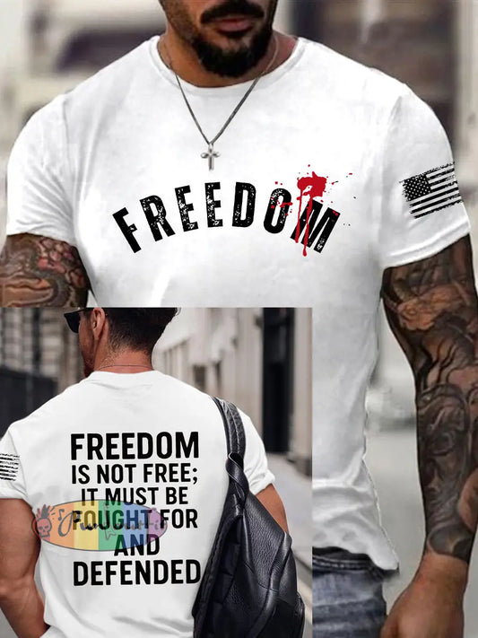 Men’s Freedom Is Not Free This is the Turning Point R.I.P Charlie Kirk Short Sleeve T-shirt White / S