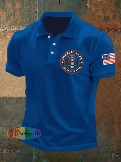 Men’s Freedom Is Not Free This is the Turning Point R.I.P Charlie Kirk Short Sleeve Top Blue / S