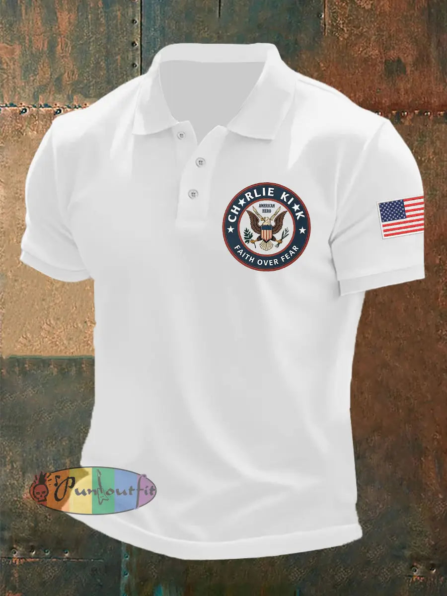 Men’s Freedom Is Not Free This is the Turning Point R.I.P Charlie Kirk Short Sleeve Top White / S