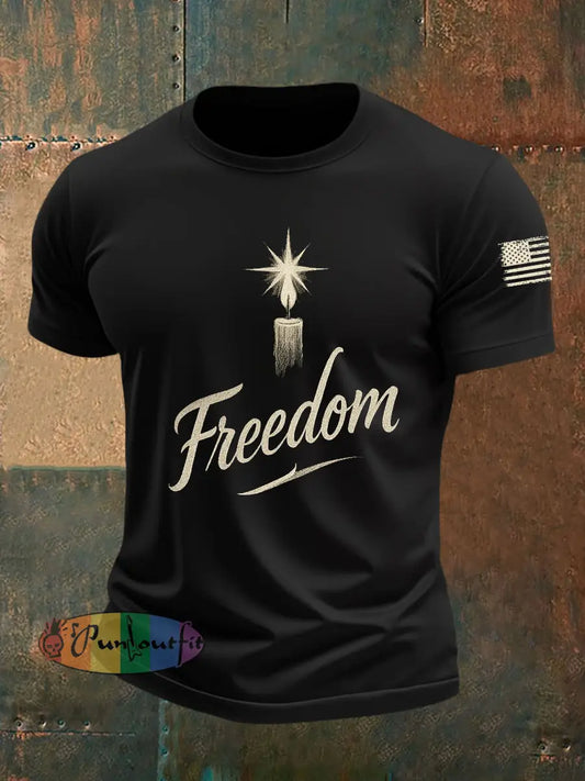 Men’s Freedom Short Sleeves T-shirt Black / S