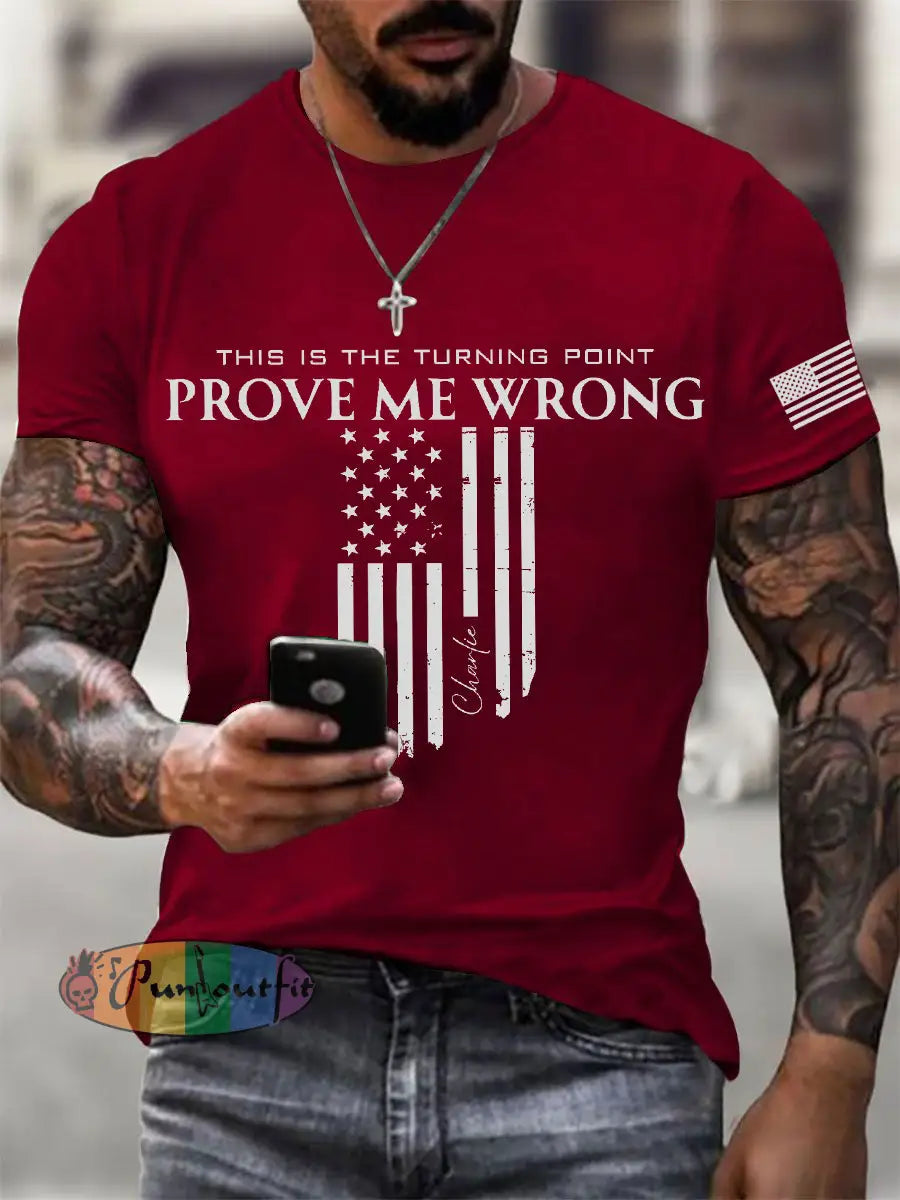Men’s FREEDOM T-shirt Deep Red / S