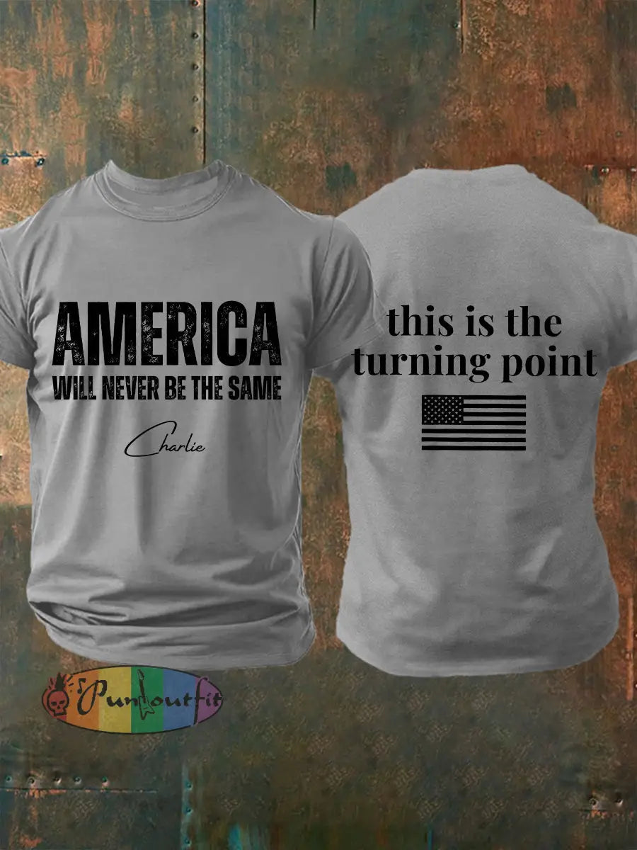 Men’s FREEDOM T-shirt Light Gray / S