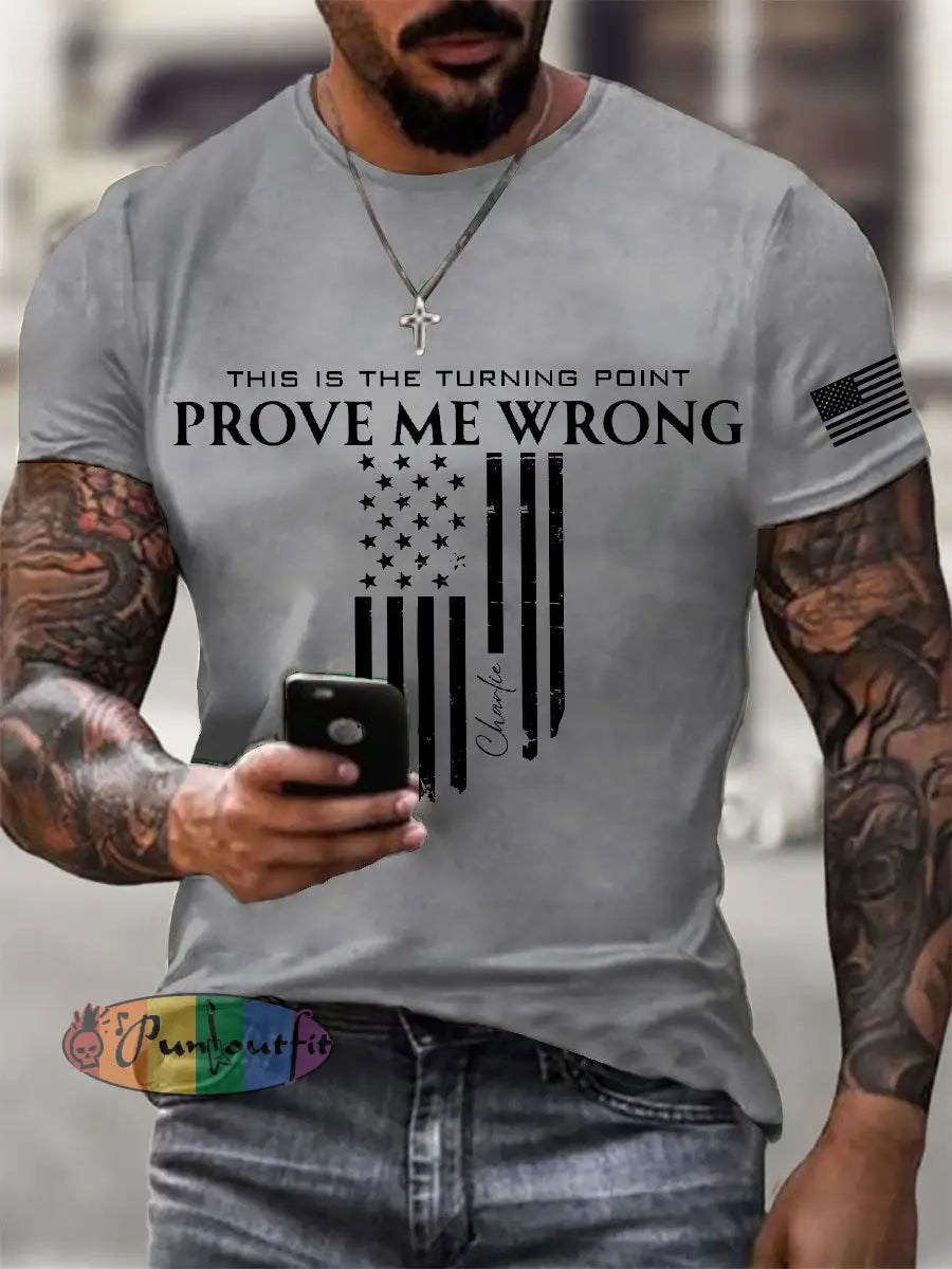 Men’s FREEDOM T-shirt Light Gray / S