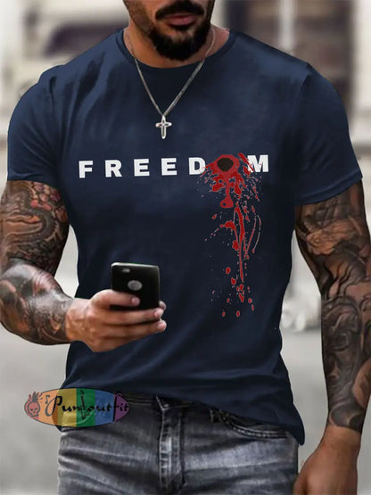 Men’s FREEDOM T-shirt Navy Blue / S